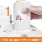 JIAMIAN Baby Inflatable Seat, Portable Baby Chair, Baby Sofa Inflatable Stool, Seated Floor Seat, Seated Inflatable Baby Seat, with Built-in Air Pump, Suitable for Infants Aged 3-36 Months - Image 8