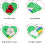 Little Girls Dresses Rainbow Long Sleeve/Sleeveless Dress Girls Cotton Pocket T-Shirt Dress Kids Winter/Summer Stripe Dress with Unicorn Flowers Print 3-8 Years - Image 5