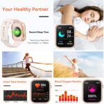 Hwagol Smart Watch (Answer/Make Calls), 1.85" Fitness Tracker, Smartwatch Heart Rate/Sleep Monitor/Pedometer/Calories, 140+ Sports Modes, Waterproof Women's Men's Fitness Watch for Android iOS - Image 6
