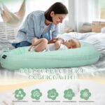 Baby Lounger, Infant Lounger for Newborn 0-24 Months, Breathable and Soft 100% Cotton Baby Nest Cover, Babies Essentials Gifts, Portable Co-Sleeping Baby Bed for Home and Travel - Image 3