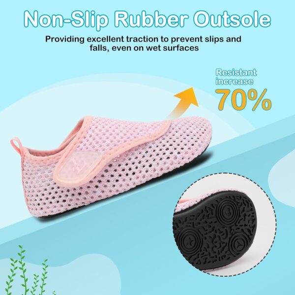 JOINFREE Toddler Girls Boys Water Shoes Quick-Dry Non-Slip Aqua Shoes Breathable Infant Water Socks for Swim Pool Beach - Image 6