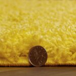 Rugs4Sale 5cm Thick Pile Shaggy Modern Area Rugs Living Room Home Decor Rug | Ideal For Bedroom, Hall, Kids Baby Room, Indoor & Outdoor Rugs Hallway Runners Carpet Mat(Lemon Yellow 40x60cm) - Image 2