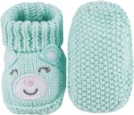 LACOFIA 2 Pairs Newborn Knitted Booties Soft Baby Boys Girls Bootees 0-3 Months - Image 2