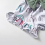 Derouetkia Infant Baby Girl Summer Clothes Suspender Tops + Bow Shorts Outfit Set - Image 7