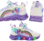 Vorkhuaeri Princess Sneakers for Girls Kids Trainers Light Up Shoes Dress Up Elsashoes Baby Toddler Sneakers Birthday Xmas - Image 5