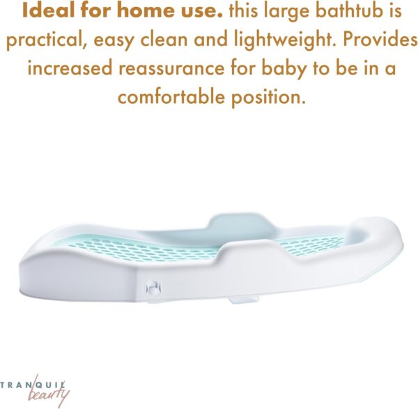 Tranquil Beauty Newborn Baby Bath with Snug Head Support - Bath Tub for Infant - Baby Baths Essentials - Toddler Bath Seat - Wishlist Items for Babies - Bathtub for Newborns - Image 3