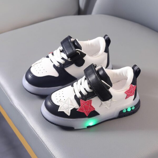 Girls Boys School Shoes - Kids Sports Athletic Shoes Toddler Little Kids Shoes Kids Athletic Shoes Light Up Trainers Kids Kids Sneakers Shoes Girls&Boys Trainers Children's Day Gift - Image 3