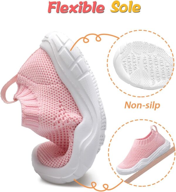 JIASUQI Toddler Shoes Boys Girls Slip On Shoes Kids Lightweight Breathable Sneakers - Image 4