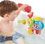 Yookidoo Baby Toddler Bath Toy - Spin 'N' Sprinkle Water Lab with Spinning Gears & Rotating Googly Eyes - Mold Free Suction Cups Attach to Any Tub or Shower(1 2 3 Years Old)- Great Gift for Kids - Image 6