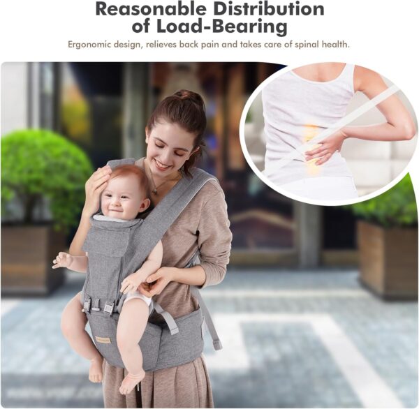 Baby Carrier Newborn Carrier Advanced 6-in-1 Carrier Multifunction Toddler Carrier Ergonomic - Image 3