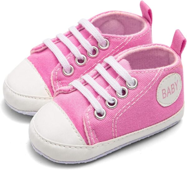 TDEOK 9 old baby winter shoes for babies aged 3 months, pink, 0-3 Months - Image 2