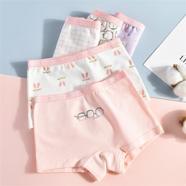 5 Pack Girl Cotton Underpanties Shorts Girls Toddler Knickers Panties Baby Briefs Underwear - Image 3