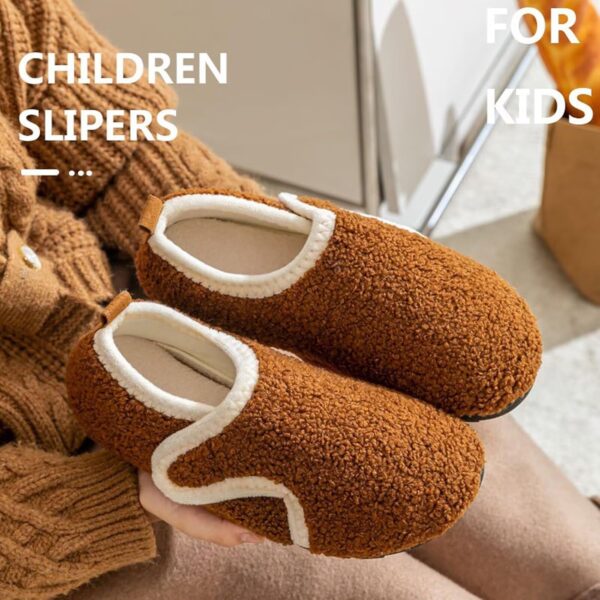 Cozozn Boys Girls Slippers Kids House Slippers Booties Indoor Shoes Easy Fasten Non Slip Sole - Image 5