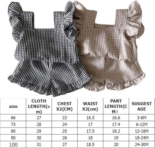 Infant Outfit Clothing Set 2-Pieces Suit 3-24M Girls Bloomer Shorts For Girl Photoshoot Props - Image 4