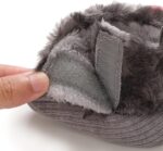 Baby Girls' First Walking Shoes Baby Shoes Baby Shoes Plus Velvet Warm Flowers Boots Fashion Non Slip Breathable Toddler Shoes Boots Boots Baby Slipper Socks 0 6 Monthsinfant Boots - Image 4