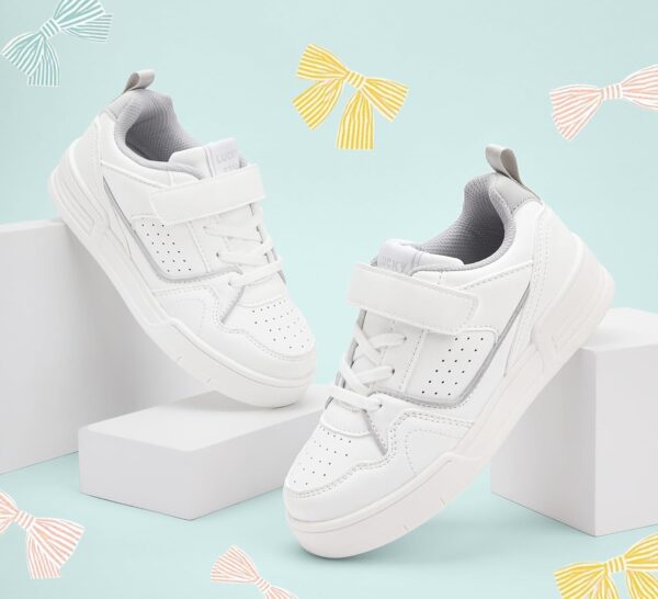 Lucky Step Kid's Slip On Sneaker Comfort Casual Running Tennis School Low Top Sneaker Strap Athletic Walking Shoes for Children/Boys/Girls - Image 8