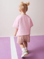 Toddler Girls Summer Short Outfits Clothes Set Kids Cute Unicorn Bunny Rainbow Animal Print Short Sleeve Cotton T-Shirt Tops and Shorts 2 Piece Crewneck Clothing Set Age 1-7 Years Old - Image 3