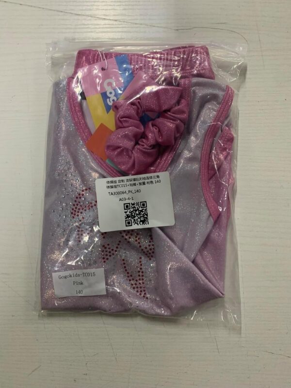 Gogokids Girls' Three-Piece Gymnastics Set, Sleeveless Leotards with Shorts and Hairband, Sparkling Ballet Dancing Unitards - Gymnastics Outfit with Gradient Color Design for 3-12 Years - Image 10