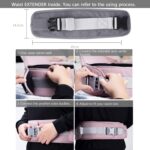 Bebamour Baby Carrier Newborn to Toddler Baby Carrier Hipseat 0-36Months with Head Hood, 3 PCS Teething Pads, Waist Extender, Black Pro - Image 7