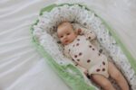 Baby Lounger (Green/White, Forest) - for Newborns to Toddlers Between 0-24 Months + Portable + Water-Resistant + 100% Cotton - Image 4