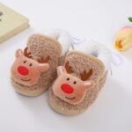 Infant Baby Christmas Slippers Newborn Girls Boys Warm Fleece Booties Soft Baby Shoes Snow Boots Shoes Footwear Casual Festival Christmas Booties - Image 4