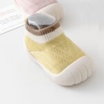 HEOXIN Baby Girls Boys First Walking Shoes, 01, Pink/Green/White/Yellow/Blue, S/M/L - Image 3