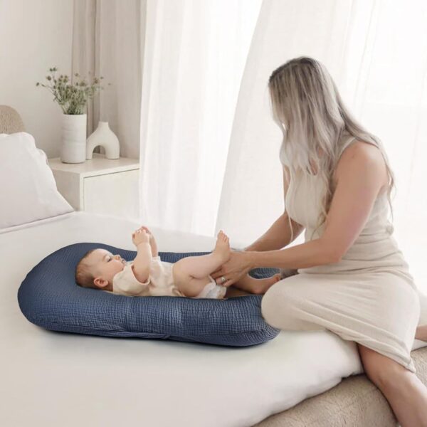 Termichy Baby Lounger Covers for Newborns: Muslin Lounger Pillow Covers Fit for Snuggle Me for Cozy Naps at Home or On The Go – Must Have Baby Nest Lounger Sheets for Toddler Girl Boy 0-12 Months - Image 3