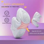 LANDHIKER Cheer Shoes for Women Cheerleading Shoes Girls Teens White Competition Cheerleading Equipment Dance Shoes Athletic Shoes Tennis Training Athletic Shoes Flat Shoes - Image 4