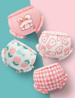 Happy Cherry - Baby Girls Boys Knickers Infant Ruffle Bloomer Shorts Panties Newborn Biefs Cotton Training Pants Toddler Underwear Little Kids Cute Pattern Breathable Soft Diaper Cover for 0-6 Years - Image 6