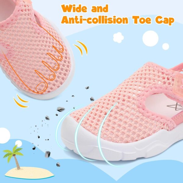 JIASUQI Toddler Sandals Boys Girls Wid Barefoot Water Sandals Kid Lightweight Water Shoes for Beach Swim - Image 2