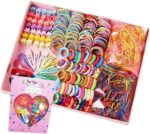 Esteopt 780 Pcs Hair Accessories Set, Bow Hair Clip Flower Elastic Rubber Hair Ties for Girls and Little Girls Baby Kids, Multi-colored