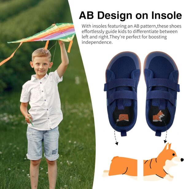 Kids Wide Barefoot Shoes Boys Girls Minimalist School Walking Shoes Trail Running Shoes Walking Sneaker - Image 6