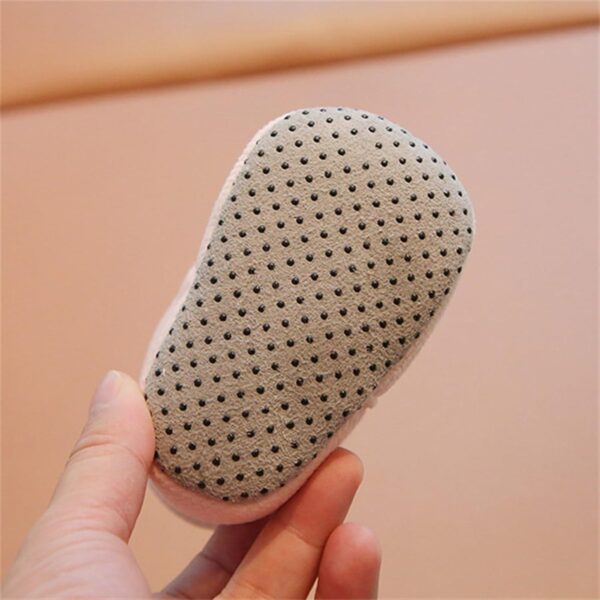 Baby Boys Girls Cozy Fleece Boots Non Slip Socks Fleece 𝐂artoon Booties Toddler Newborn Warm First Walking Shoes Winter Boots for Toddler Boys Size 4 Boots with F𝘂r for Girls Size 4 - Image 6