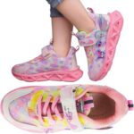 Kids Princess Shoes for Girls LED Light Up Trainers Kids Dress Up Shoes Luminous Baby Toddler Birthday Sneakers - Image 6
