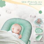 Baby Lounger, Infant Lounger for Newborn 0-24 Months, Breathable and Soft 100% Cotton Baby Nest Cover, Babies Essentials Gifts, Portable Co-Sleeping Baby Bed for Home and Travel - Image 4