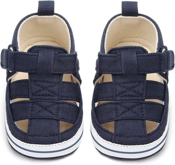 First Walking Shoes for Baby Boy Summer Fashion -Slip Prewalker Sandals Baby Crib Shoes Pierced Soft Baby Shoes Sandals Girls - Image 2