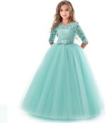 Princess Poofy Flower Girls Dresses Birthday Party Cosplay Wedding Pageant Party Dress-Up