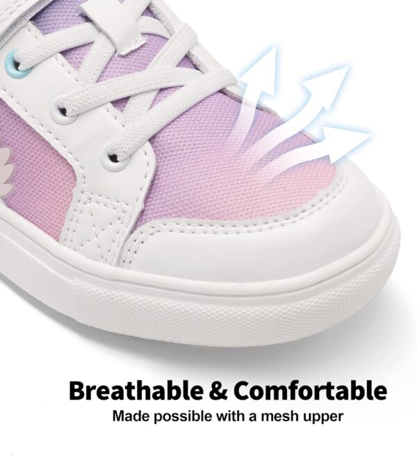 DREAM PAIRS Girls Fashion Trainers Slip-On (Little/Big Kids) - Lightweight Mesh Gym & School Shoes for Girls, Protective Toe - Image 2