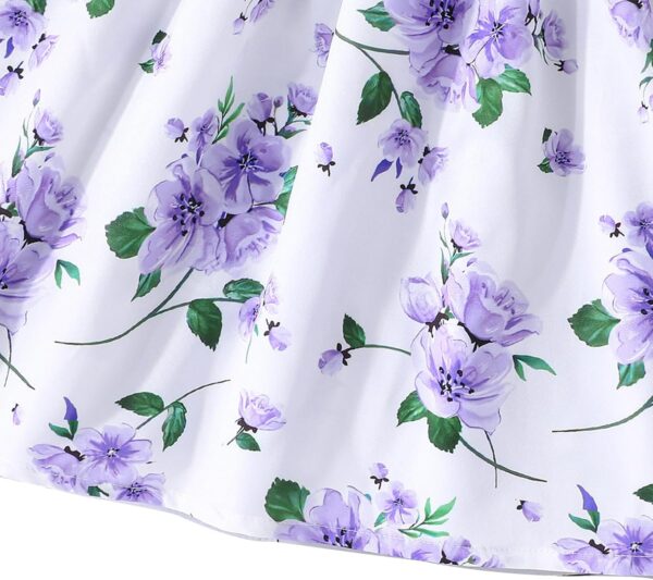 Girl Dress Toddler Long Sleeve Dresses A-line Floral Casual Party Dress with Cardigan Sets for Little Big Kids 4-13 Years - Image 6