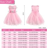 discoball Mädchen Prinzessin Kleid Rose Blume Fliege Partykleid Tüll Hochzeitskleid Brautjungfer Taufe Elegantes formelles Kleid für Mädchen - Image 7