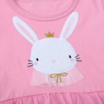 Baby Girl's Summer Dresses Short Sleeve Casual Dinosaur Horse Print Shirt Dress Little Kids Clothes Children Age 1-7 Years - Image 4