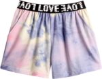 Arshiner Girls Tie-dye Clothing Sets Kids Short Sleeve Hoodie Tops with Shorts Sets Sport Casual Fashion Street Summer Outfits for Girls - Image 7