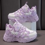 Boys Girls Sneakers Kids Sports Athletic Shoes Walking Shoes Little Kid/Big Kid Girls Sports Shoes Fashion New Pattern Cute Star Flat Bottom Comfortable Non Slip Hook Loop Seasonal Casual Shoes - Image 7