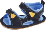MK MATT KEELY Baby Boy Girl Sandals First Walking Leather Summer Shoes with Soft Rubber Sole for Newborn Infant Toddlers
