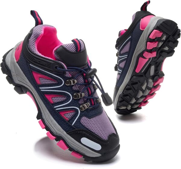 Kids Trainers Boys Girls Black Running Shoes Walking Outdoor Sports Sneakers 9 Toddler 5 Big Kid - Image 2