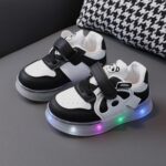 SRTUMEY Kids Shoes Girls Toddler LED Walking Sneaker Light up Shoes for Boys Girls Christmas Birthday Gifts for Kids Baby Adjustable-Strap Athletic Sport Shoes - Image 2