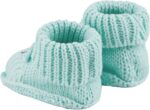 LACOFIA 2 Pairs Newborn Knitted Booties Soft Baby Boys Girls Bootees 0-3 Months - Image 4