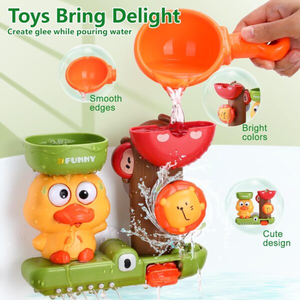 RILSO Bath Toys for 1 2 3 4 Year Old,Baby Bath Toys 6-12-18 Months,Toys for 1 2 3 4 Years Old Boys Girl Gifts,Baby Sensory Toys for 1 Year Old,Toddler Toys 2 3 Year Boys Girls,Baby Toys 6 to 12 Months - Image 5