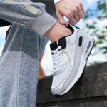 Padgene Men Women Running Shoes Sports Trainers Breathable Lightweight Sneakers Air Cushion Low Top Footwear Waking Fitness Lace up Shoes for Walking Gym Jogging Fitness Athletic Casual - Image 7