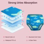 MOEMOE BABY Potty Training Pants,Toilet Training Pants,Toddler Training Pants,Reusable Training Pants Cotton for Girls,10 pack,Light Violet,7 Years - Image 4